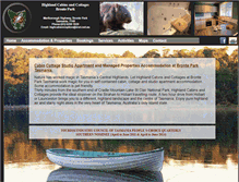 Tablet Screenshot of highlandcabinstasmania.com.au